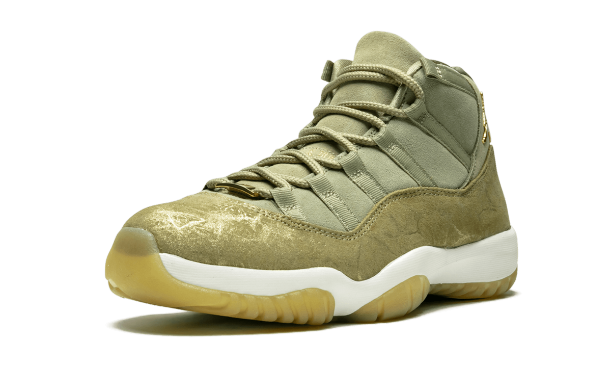 jordan 11 retro neutral olive women s+AR0715-200+left diagnol single view