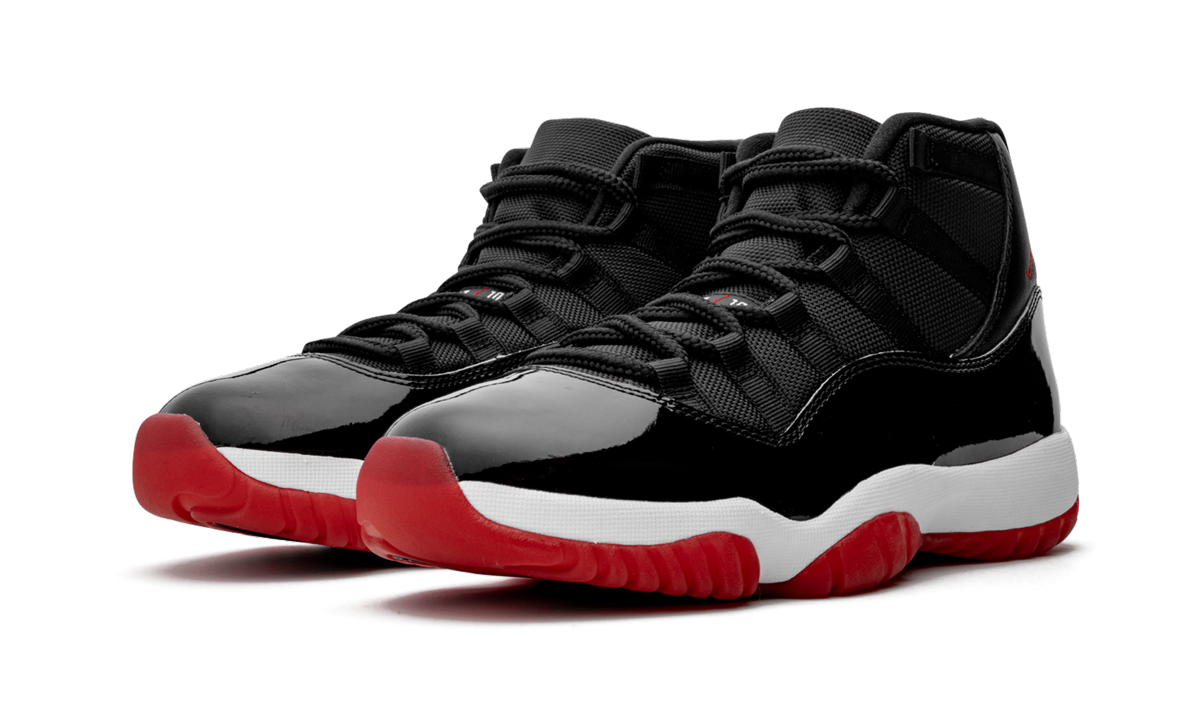 jordan 11 retro playoffs bred 2019+378037-061+diagnol left view