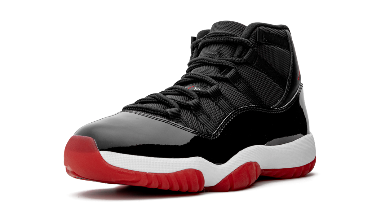 jordan 11 retro playoffs bred 2019+378037-061+left diagnol single view