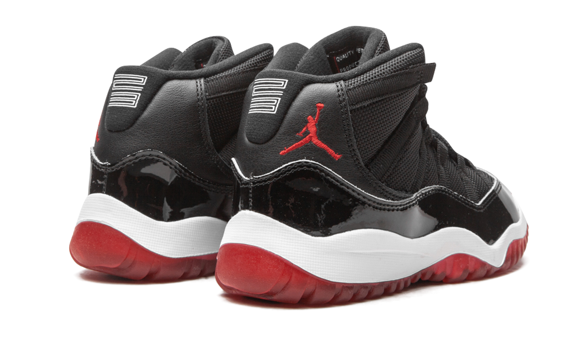 jordan 11 retro playoffs bred 2019 ps+378039-061+diagnol right behind view