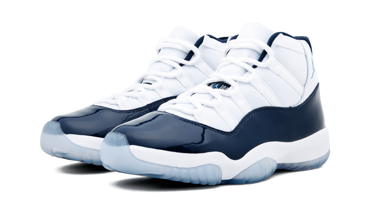 jordan 11 retro unc win like 82+378037-123+diagnol left view