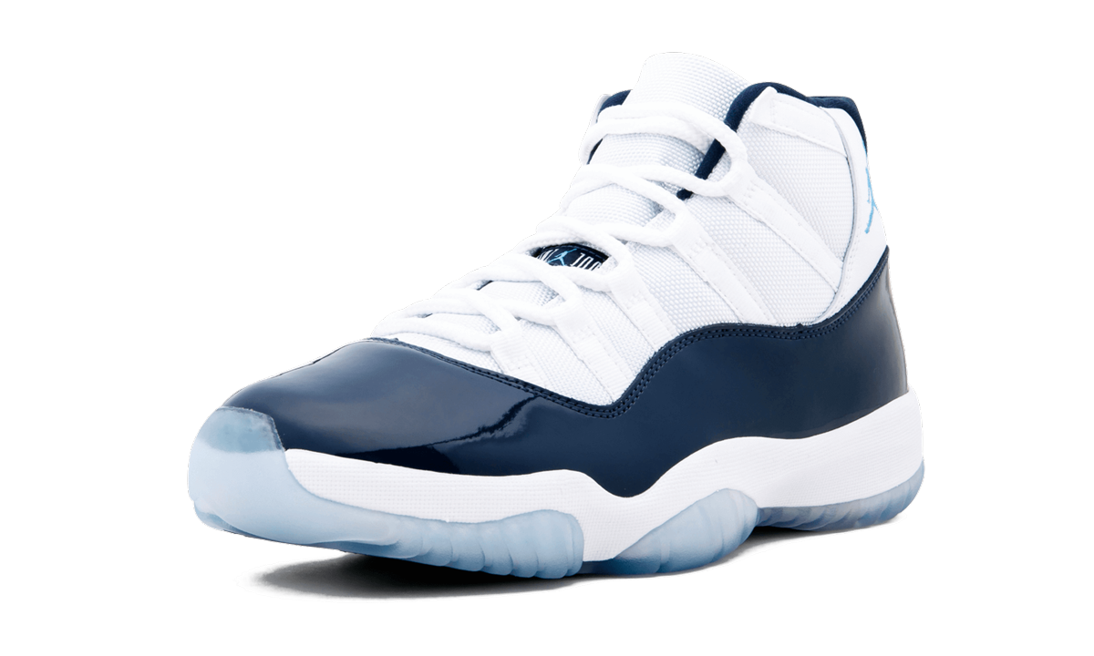 jordan 11 retro unc win like 82+378037-123+left diagnol single view