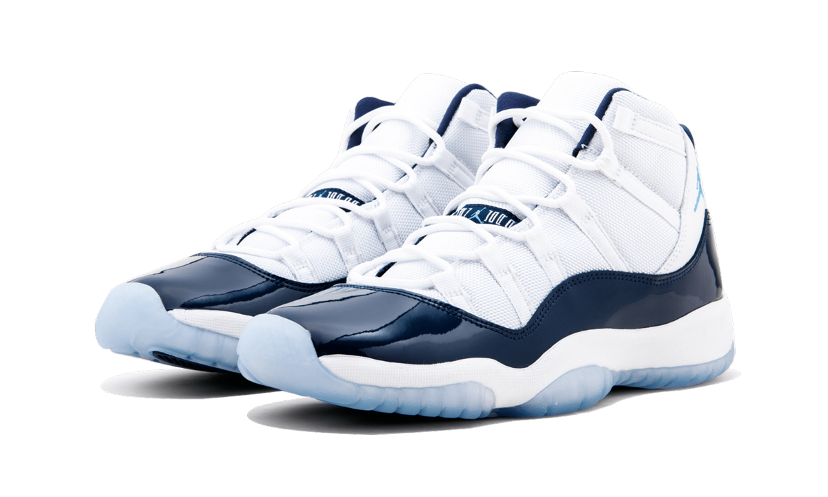 jordan 11 retro unc win like 82 gs+378038-123+diagnol left view