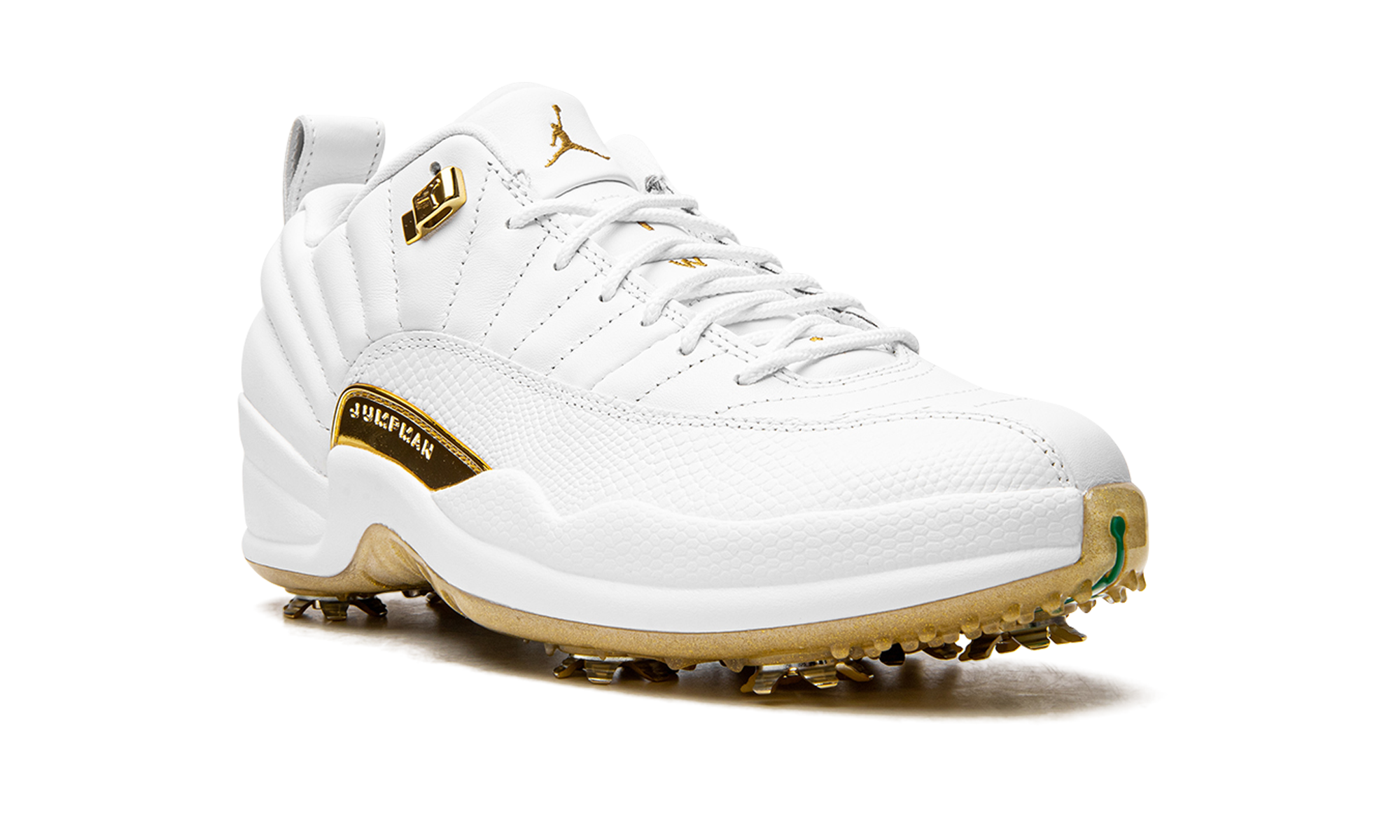 jordan 12 golf metallic gold+DM0106-117+diagnol right view