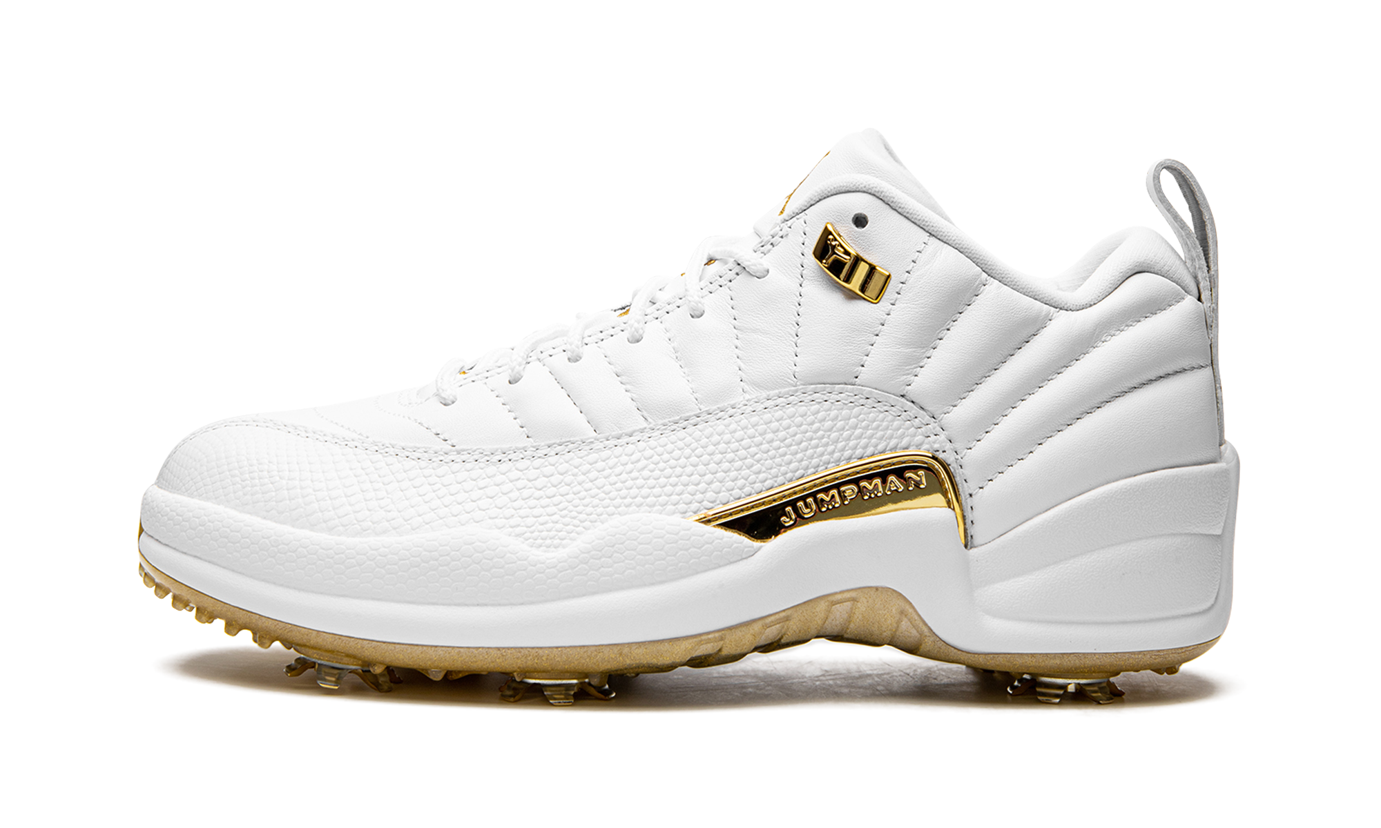 jordan 12 golf metallic gold+DM0106-117+diagnol right view 1
