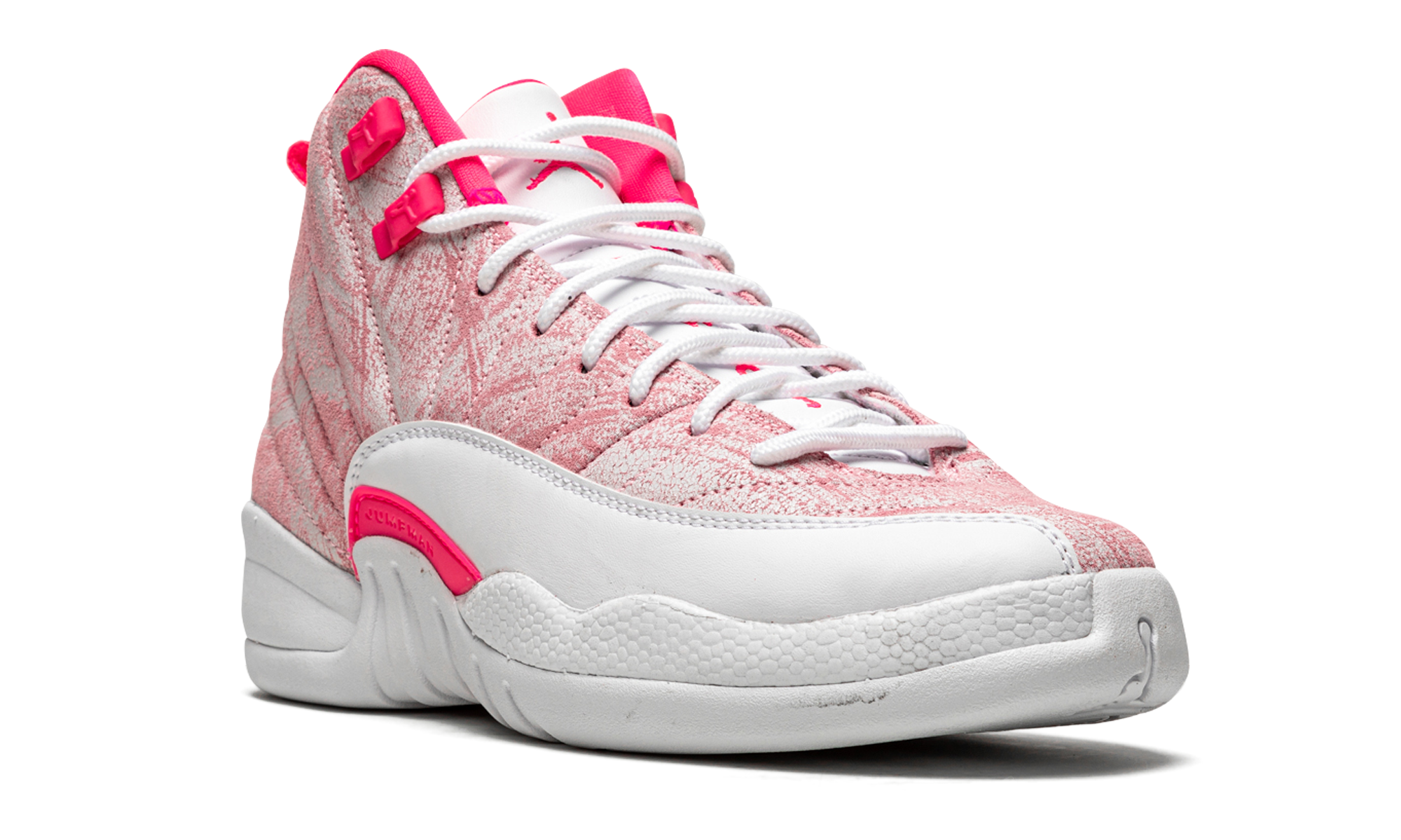 jordan 12 retro arctic punch gs+510815-101+diagnol right view