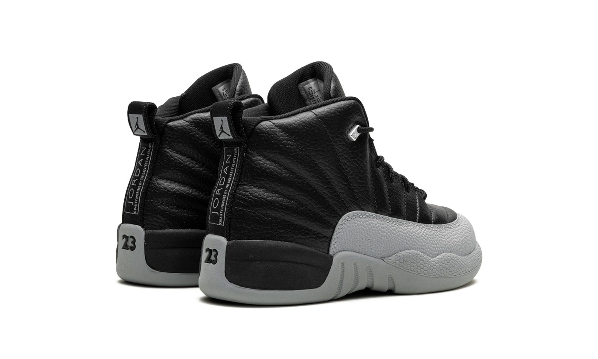 jordan 12 retro barons ps+151186-010+diagnol right behind view