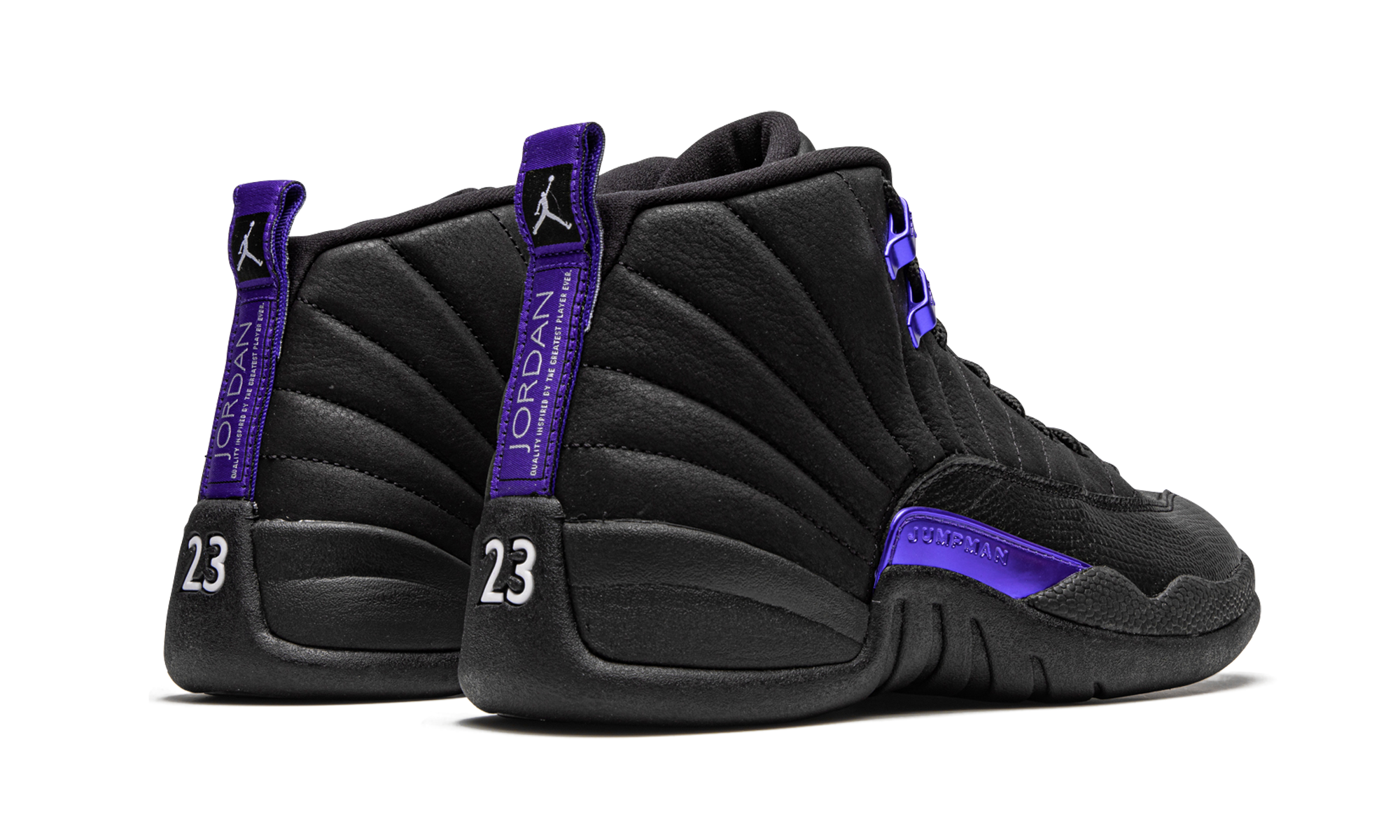 jordan 12 retro black dark concord+CT8013-005+diagnol right behind view