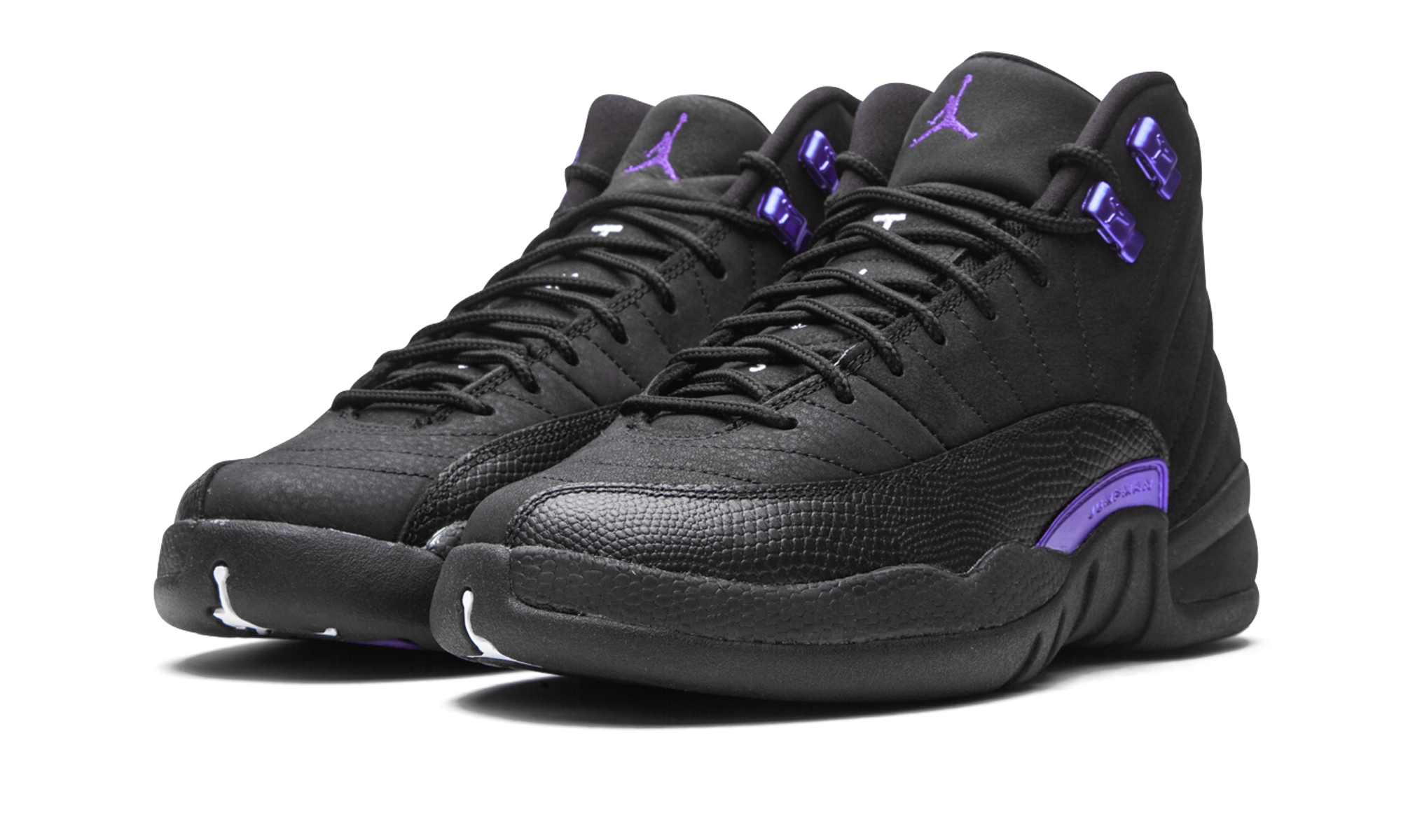 jordan 12 retro black dark concord gs+DH0905-005+diagnol left view