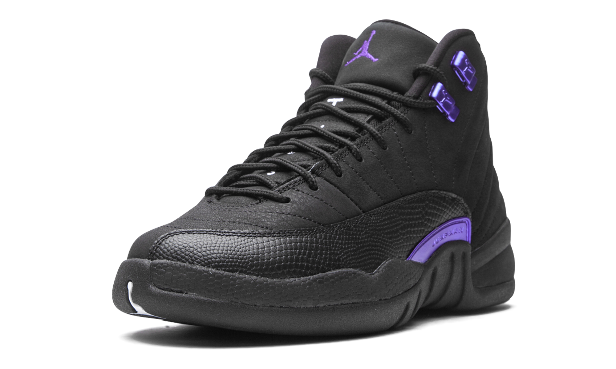 jordan 12 retro black dark concord gs+DH0905-005+left diagnol single view