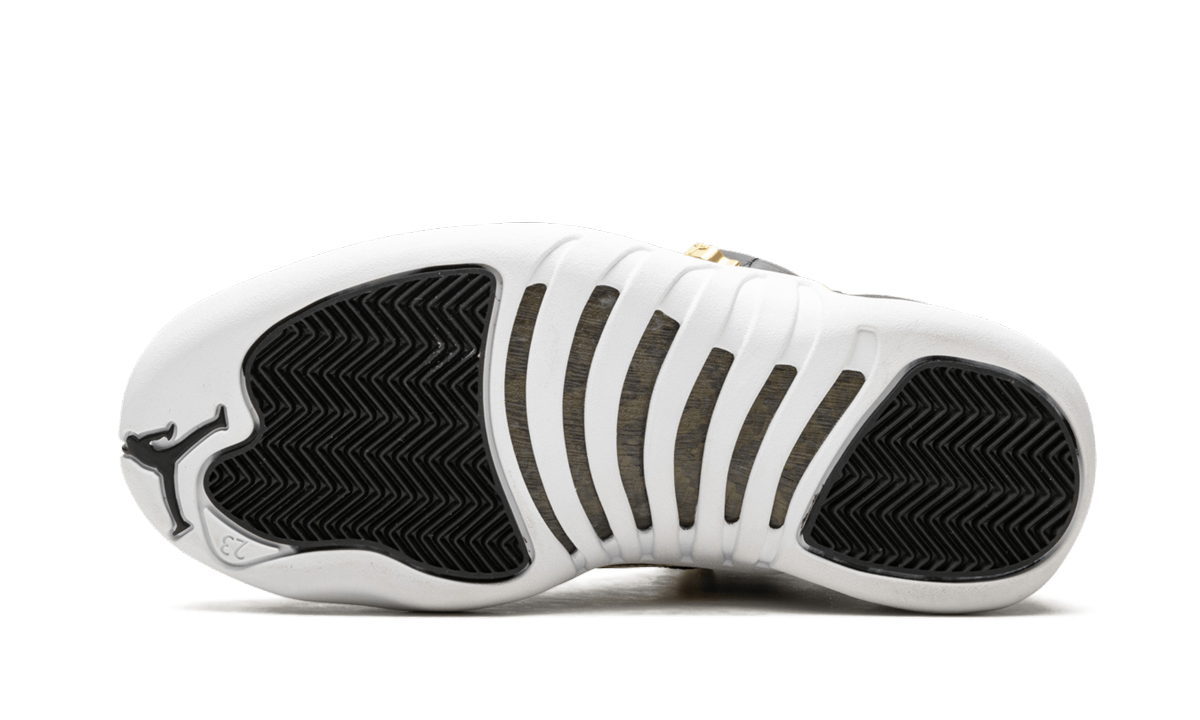 jordan 12 retro black metallic gold white women s+AO6068-007+bottom view