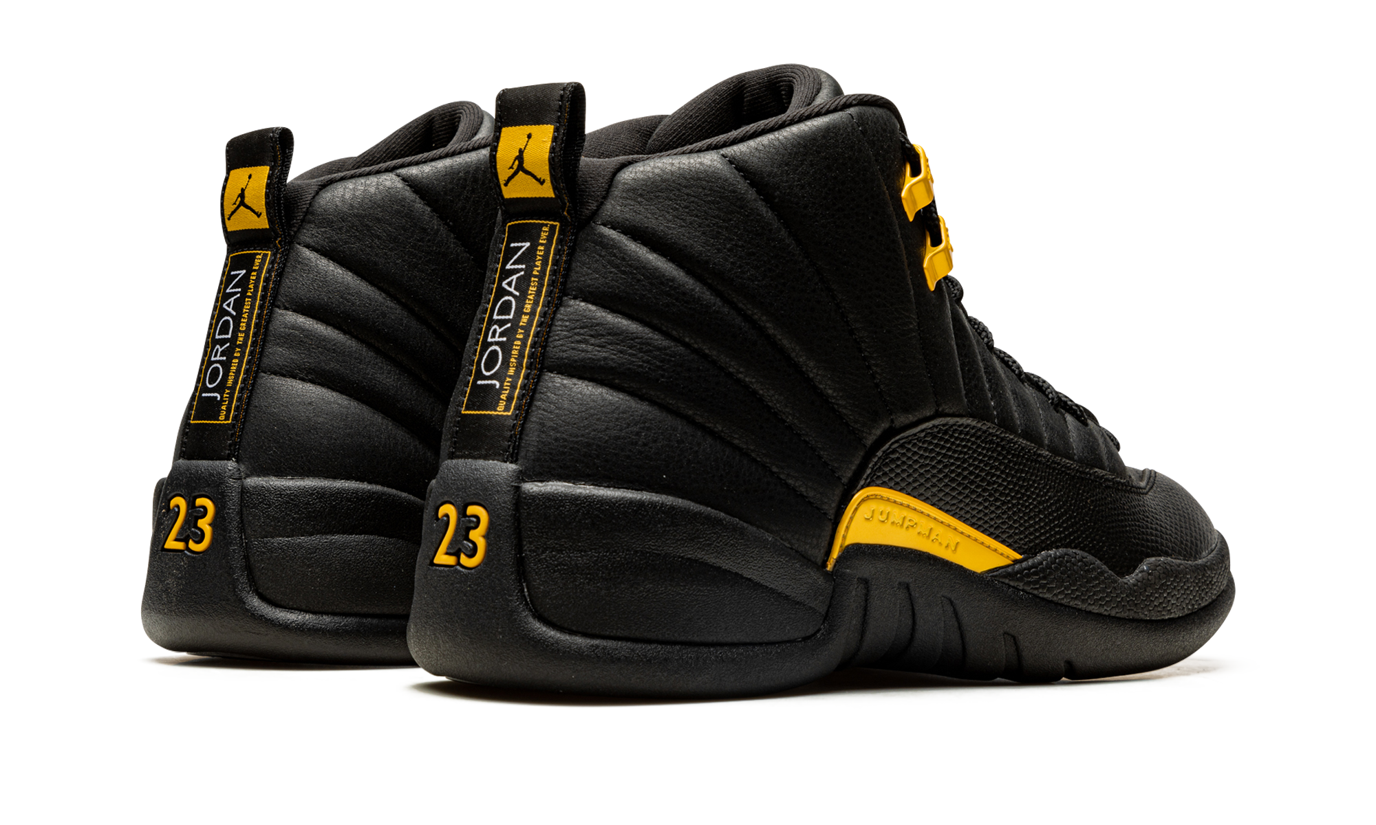 jordan 12 retro black taxi+CT8013-071+diagnol right behind view