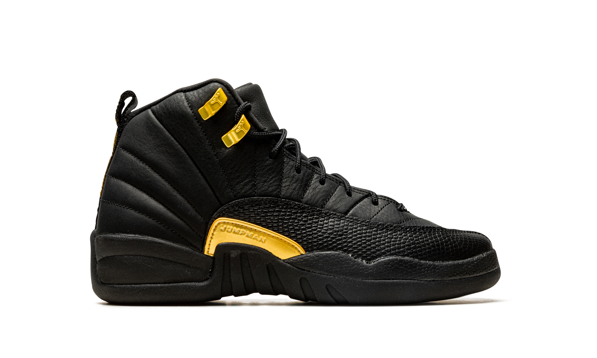 jordan 12 retro black taxi gs+153265-071+right view