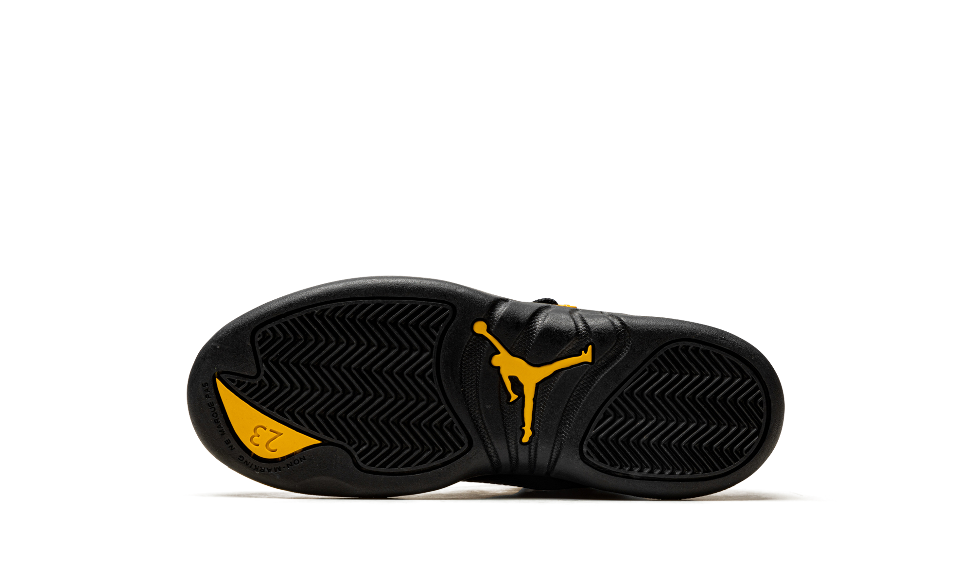 jordan 12 retro black taxi ps+151186-071+bottom view