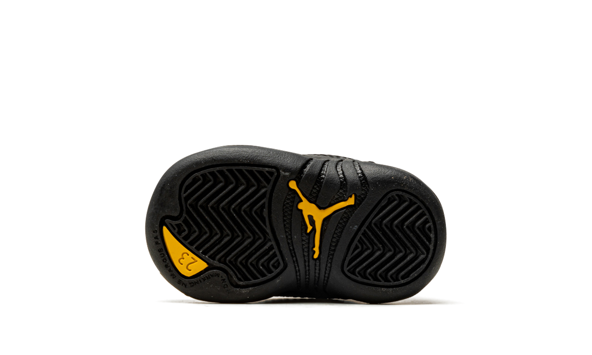 jordan 12 retro black taxi td+850000-071+bottom view