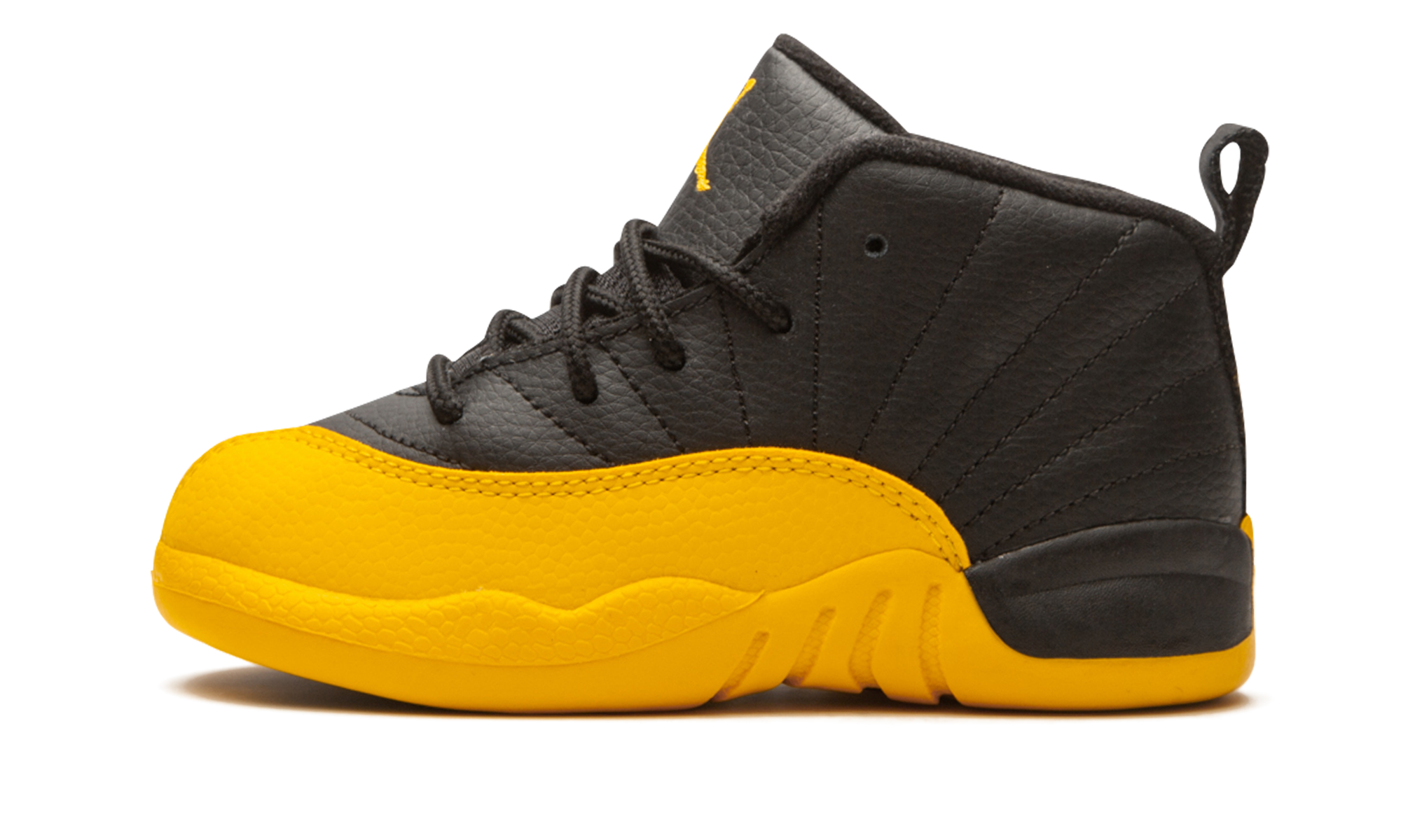 jordan 12 retro black university gold td+850000-070+diagnol right view 1
