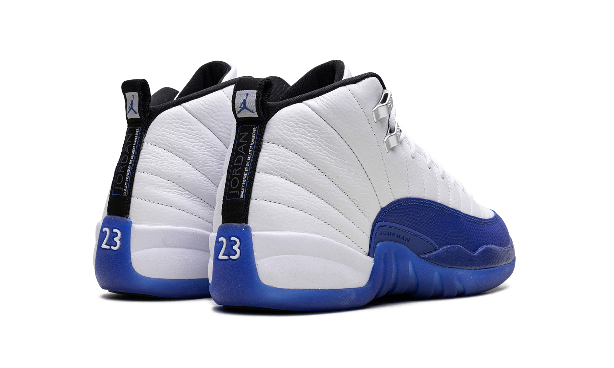 jordan 12 retro blueberry gs+153265-140+diagnol right behind view
