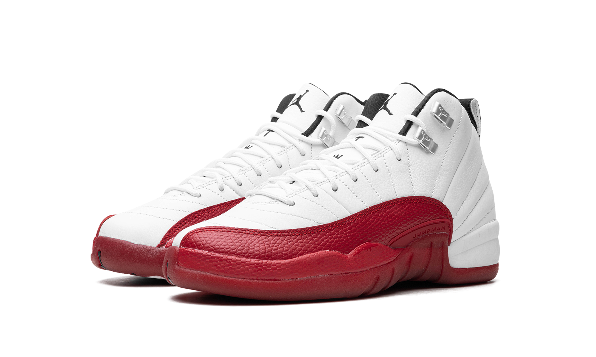 jordan 12 retro cherry 2023 gs+153265-116+diagnol left view