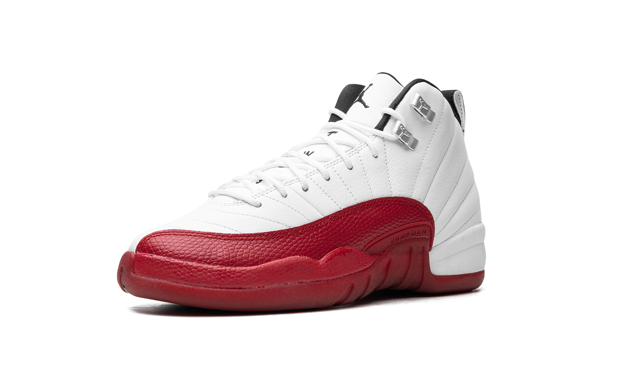 jordan 12 retro cherry 2023 gs+153265-116+left diagnol single view