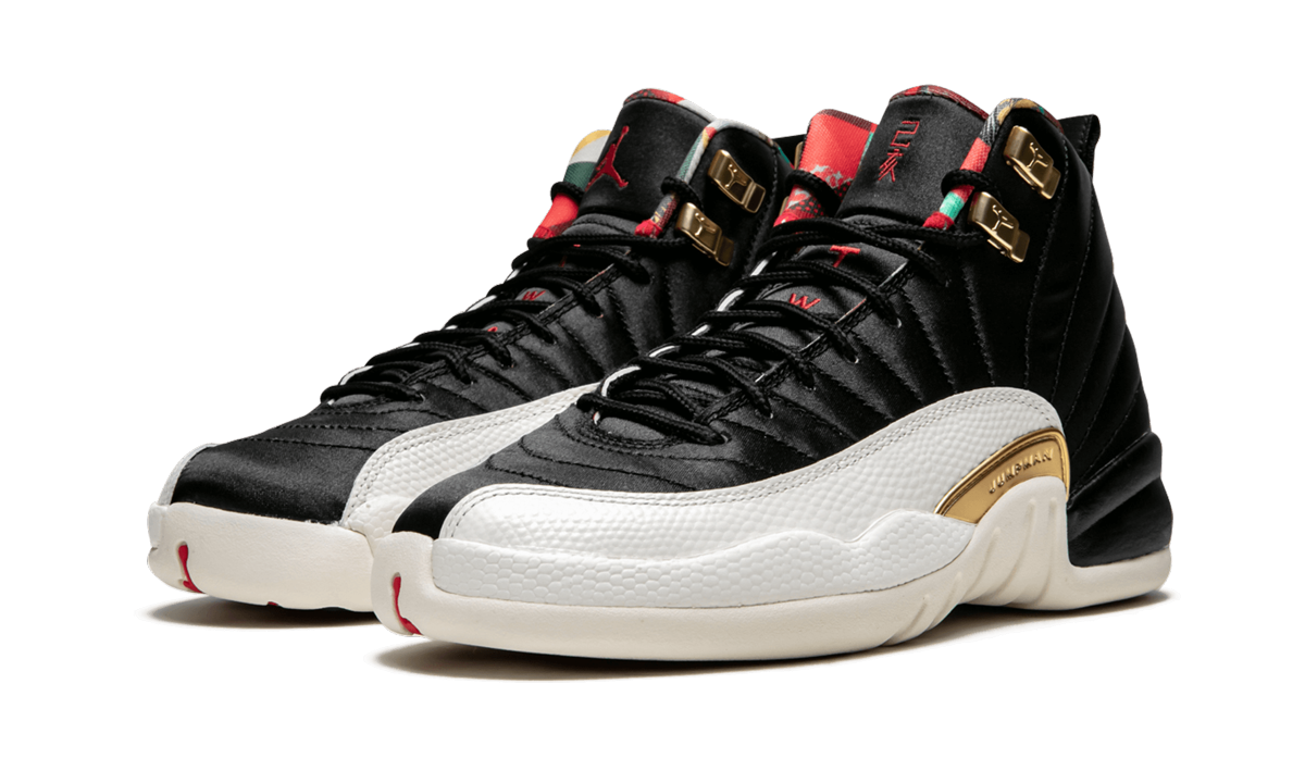 jordan 12 retro chinese new year 2019 gs+BQ6497-006+diagnol left view
