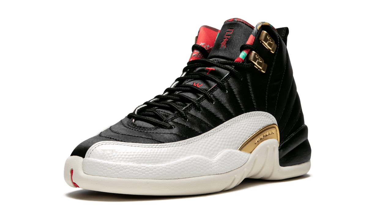jordan 12 retro chinese new year 2019 gs+BQ6497-006+left diagnol single view