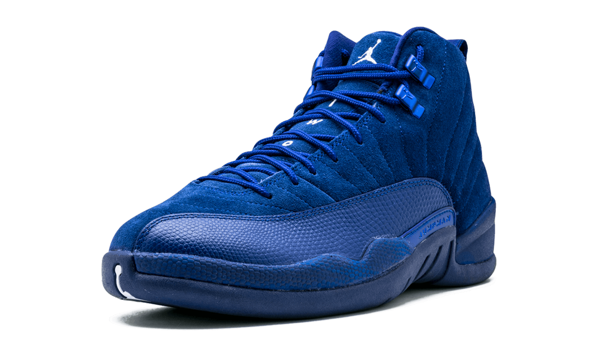 jordan 12 retro deep royal blue+130690-400+left diagnol single view