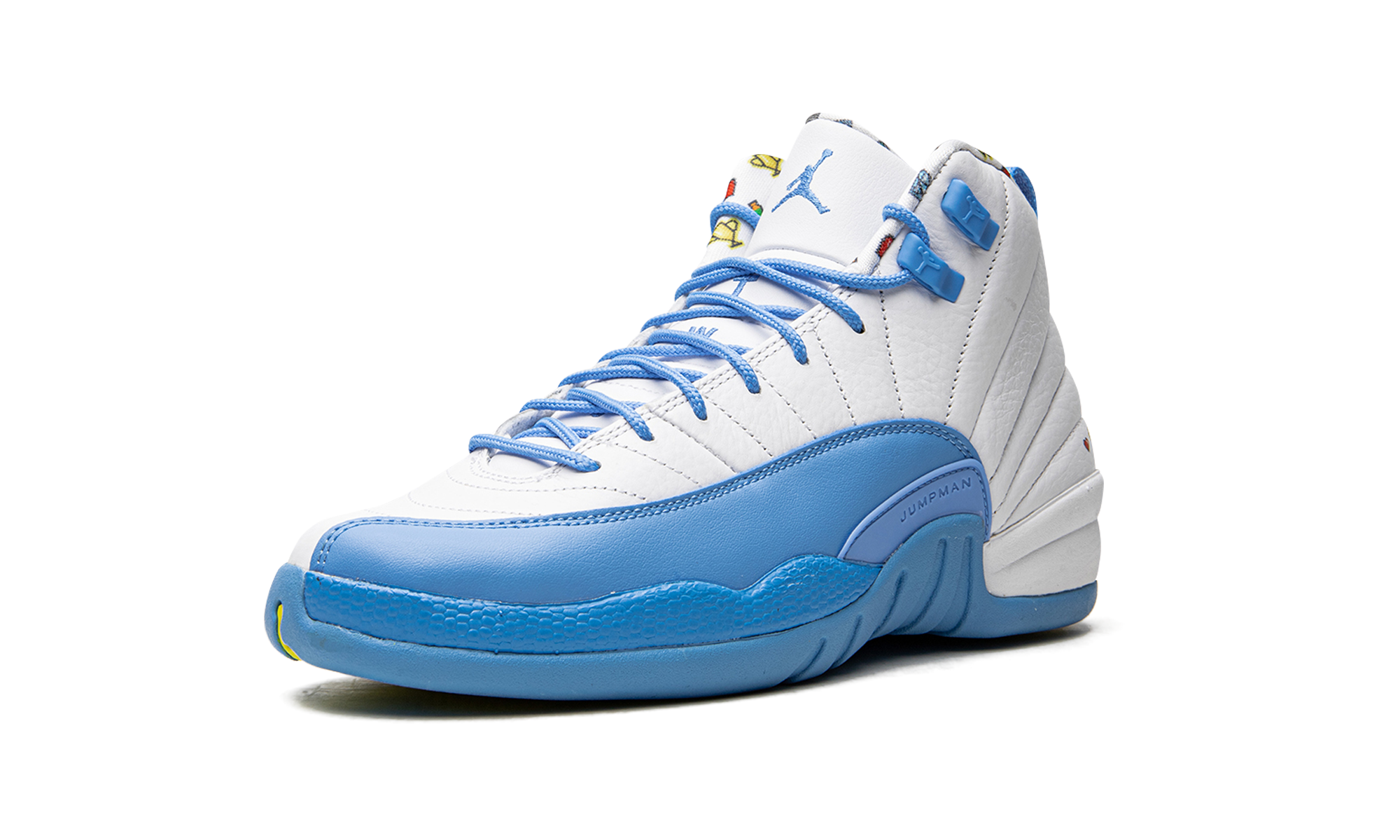 jordan 12 retro emoji gs+DQ4365-114+left diagnol single view