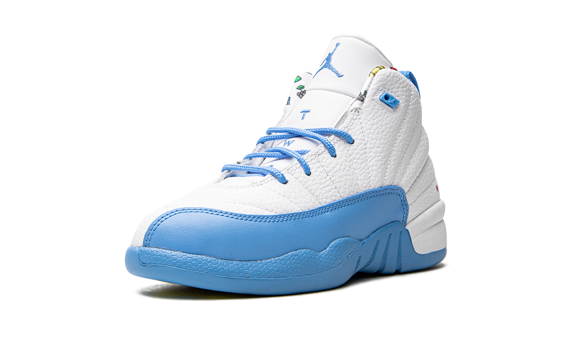 jordan 12 retro emoji ps+DQ4366-114+left diagnol single view