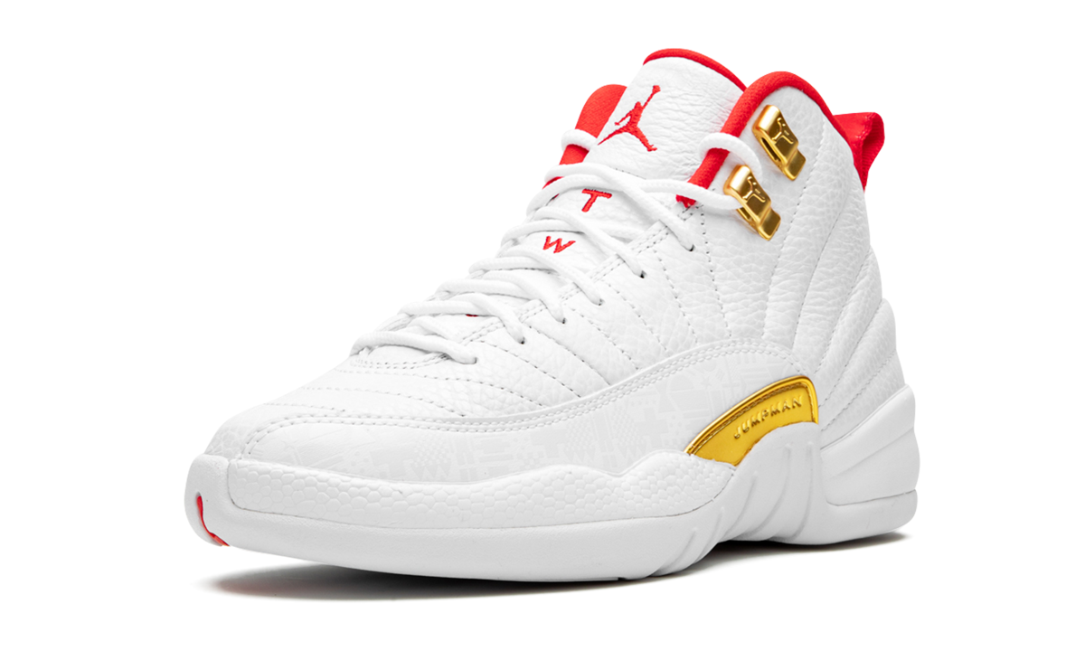 jordan 12 retro fiba 2019 gs+153265-107+left diagnol single view