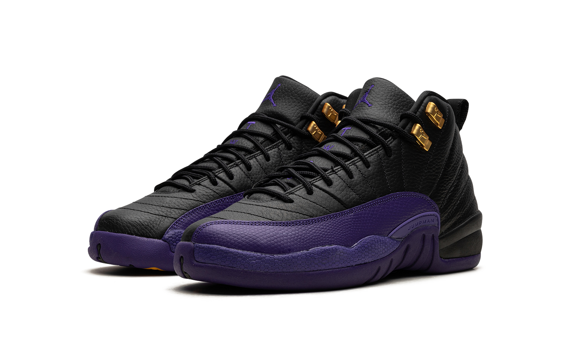 jordan 12 retro field purple gs+153265-057+diagnol left view