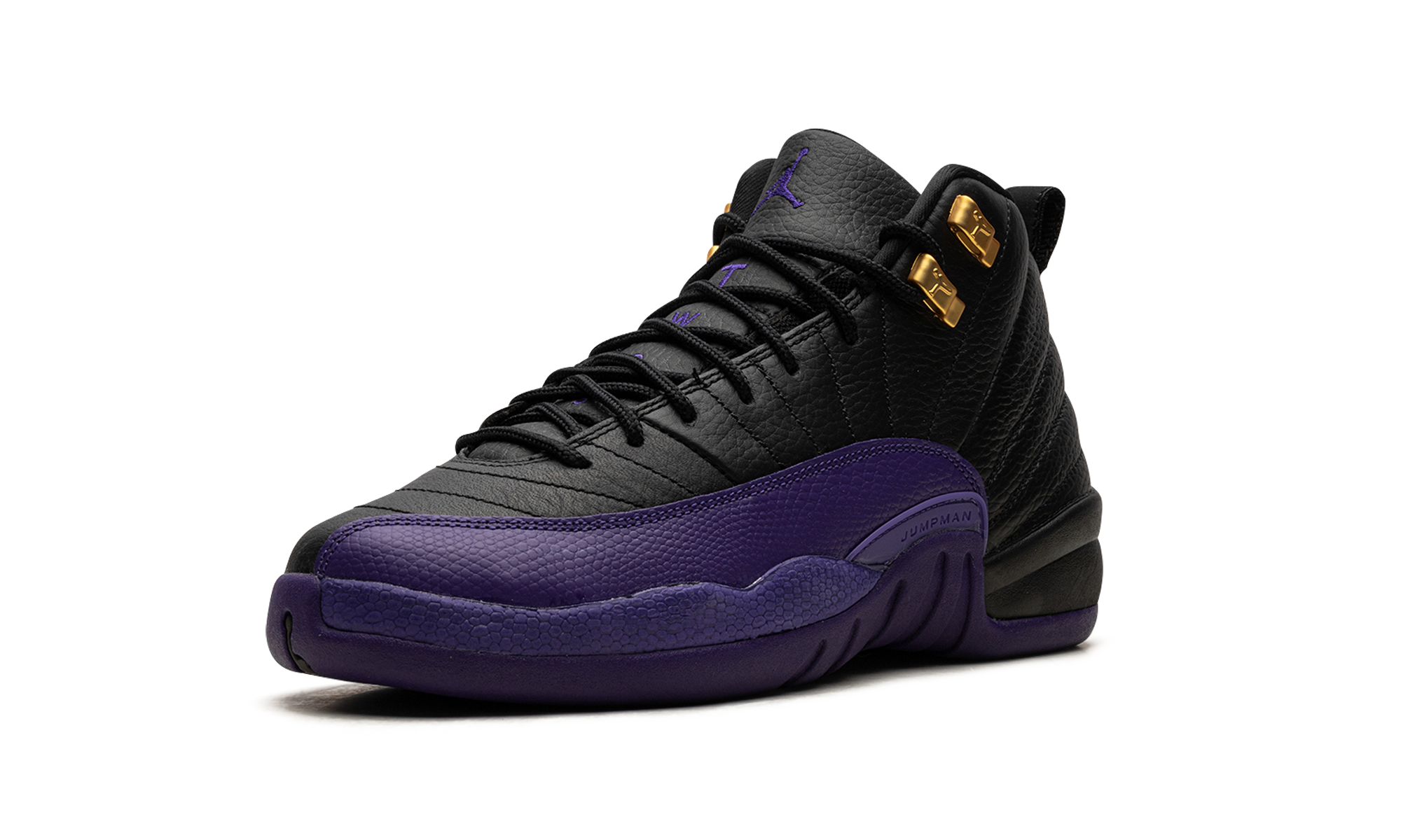 jordan 12 retro field purple gs+153265-057+left diagnol single view