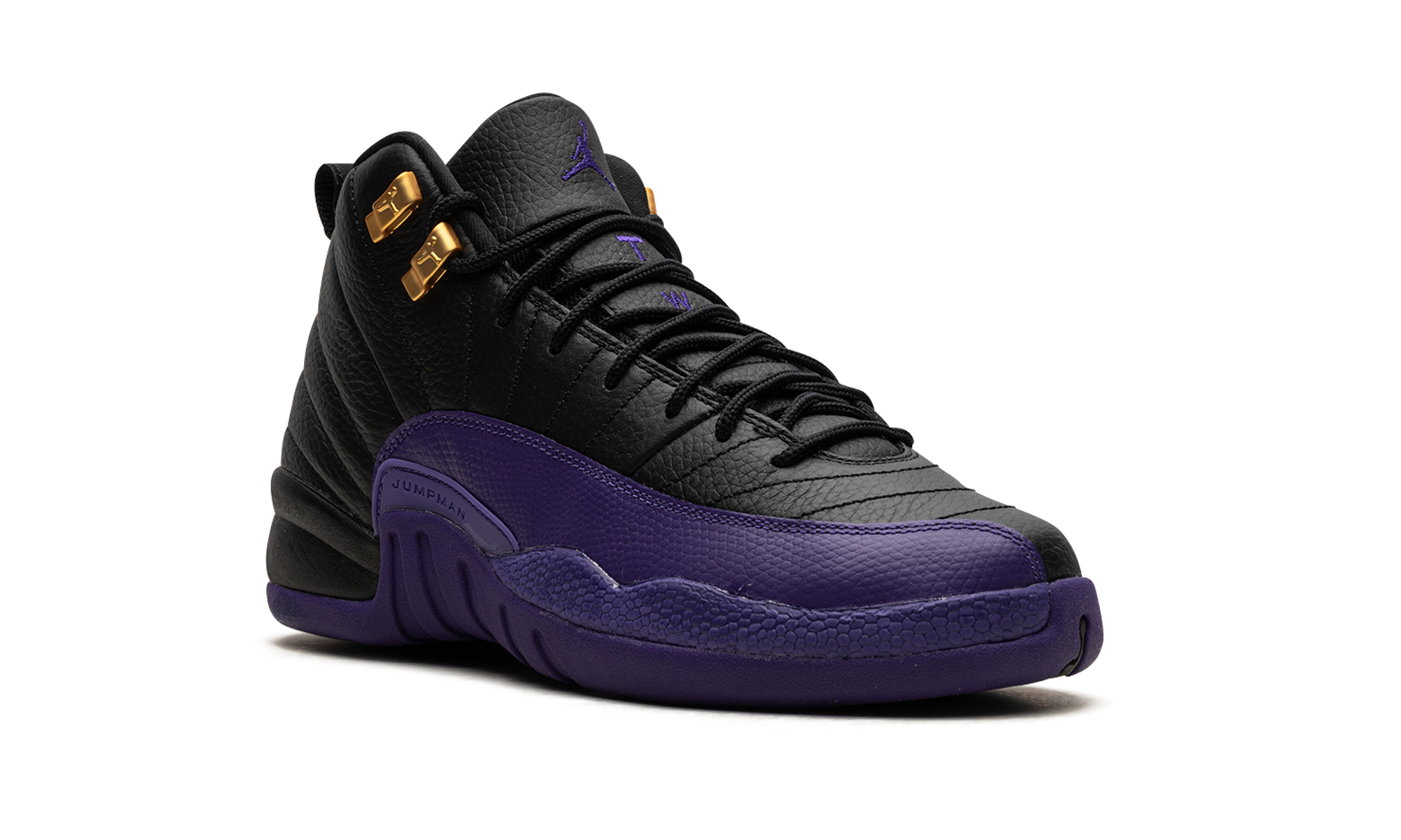 jordan 12 retro field purple gs+153265-057+diagnol right view