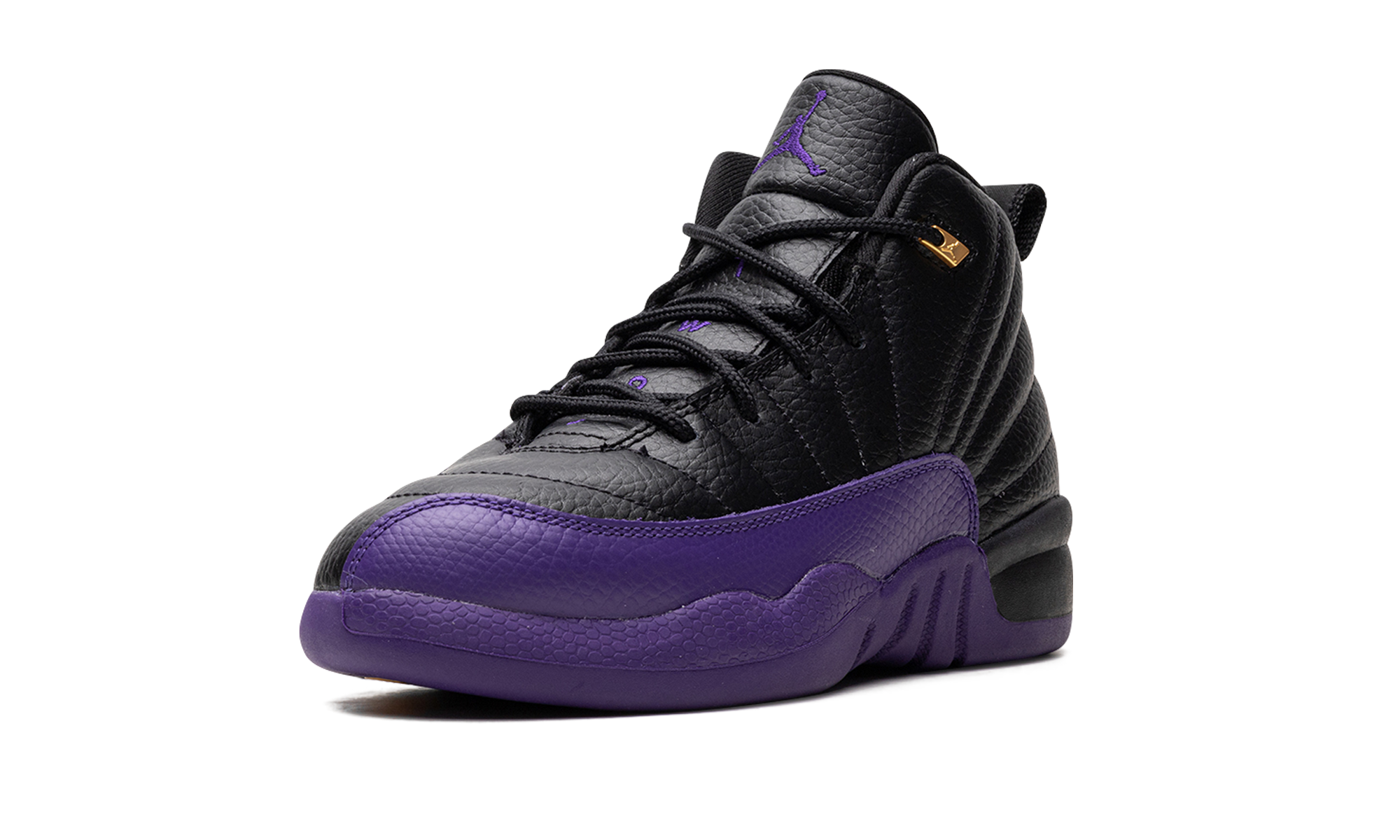 jordan 12 retro field purple ps+151186-057+left diagnol single view