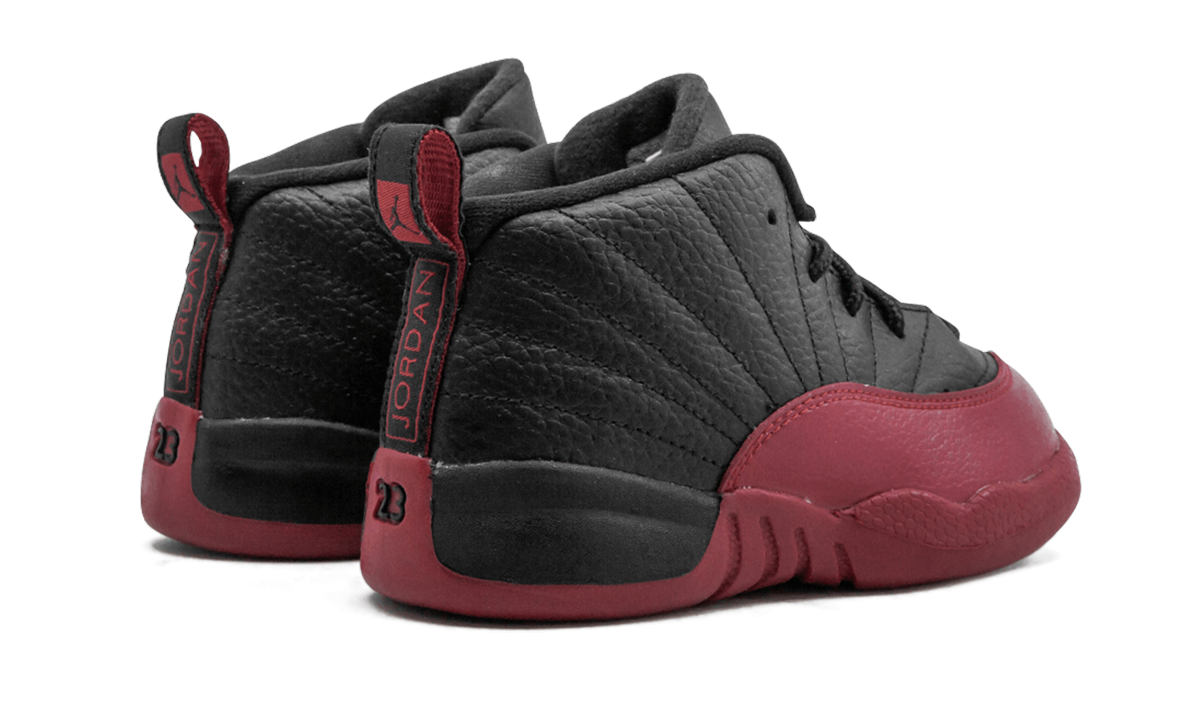 jordan 12 retro flu game 2025 td+850000-002+diagnol right behind view