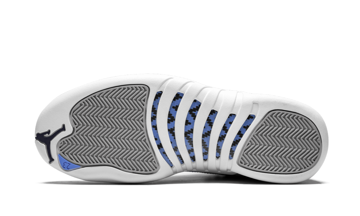 jordan 12 retro grey university blue+130690-007+bottom view