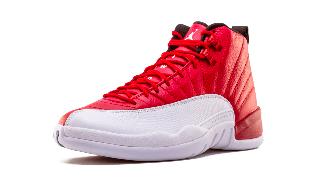 jordan 12 retro gym red+130690-600+left diagnol single view
