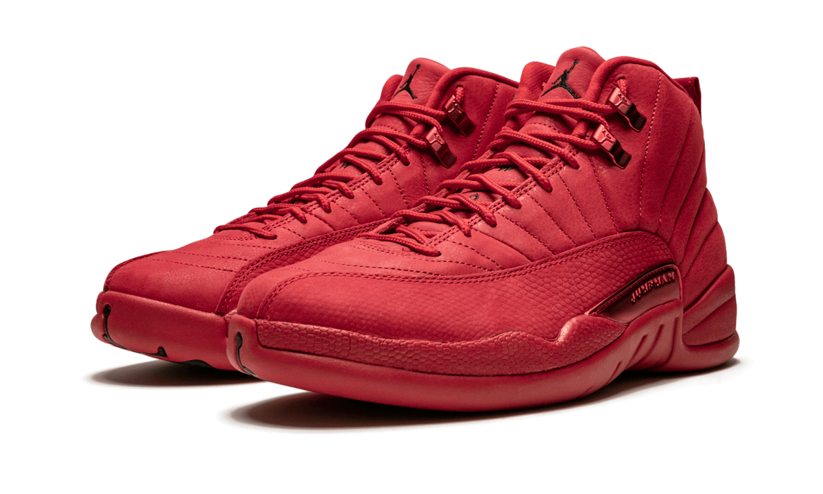 jordan 12 retro gym red 2018+130690-601+diagnol left view