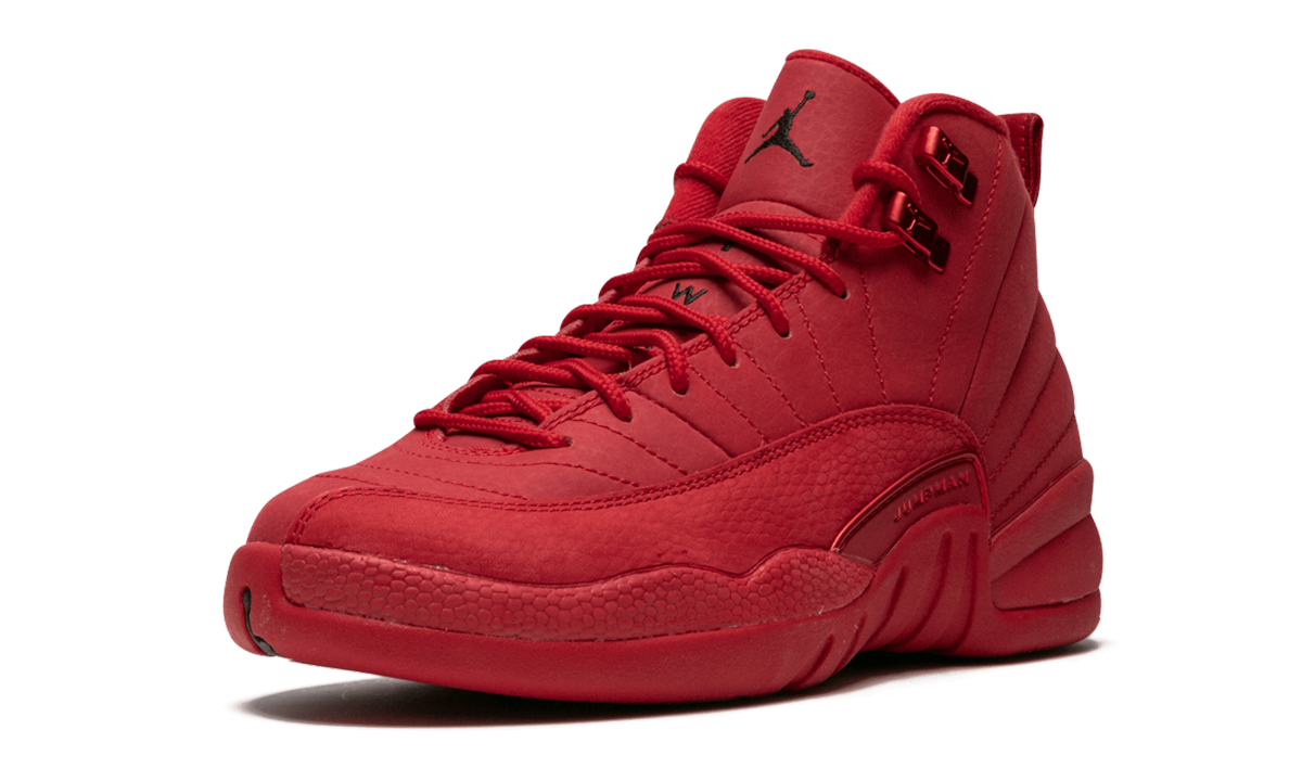 jordan 12 retro gym red 2018 gs+153265-601+left diagnol single view