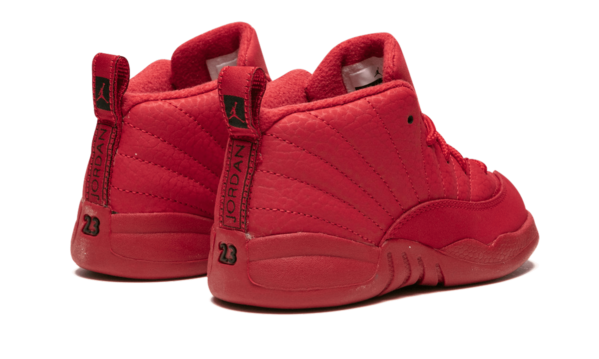 jordan 12 retro gym red 2018 td+850000-601+diagnol right behind view
