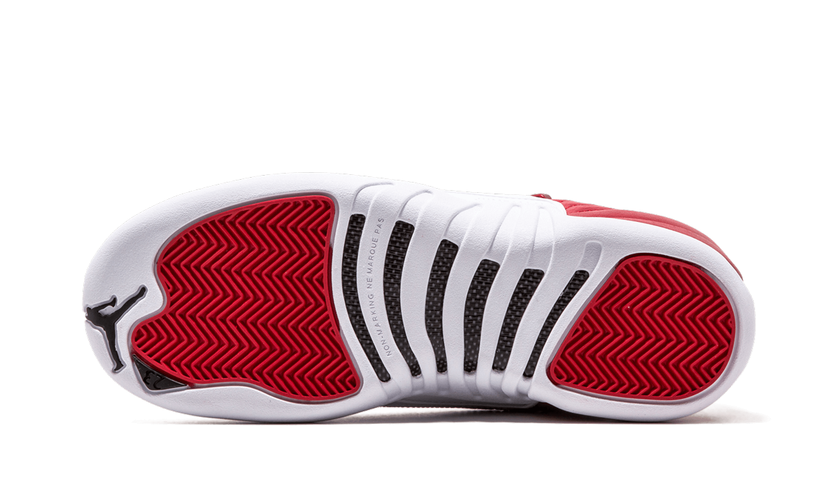 jordan 12 retro gym red gs+153265-600+diagnol left view