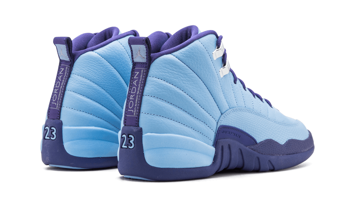 jordan 12 retro hornets gs+510815-418+diagnol right behind view