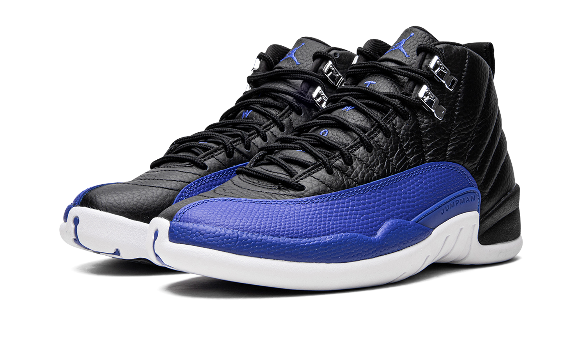 jordan 12 retro hyper royal women s+AO6068-004+diagnol left view