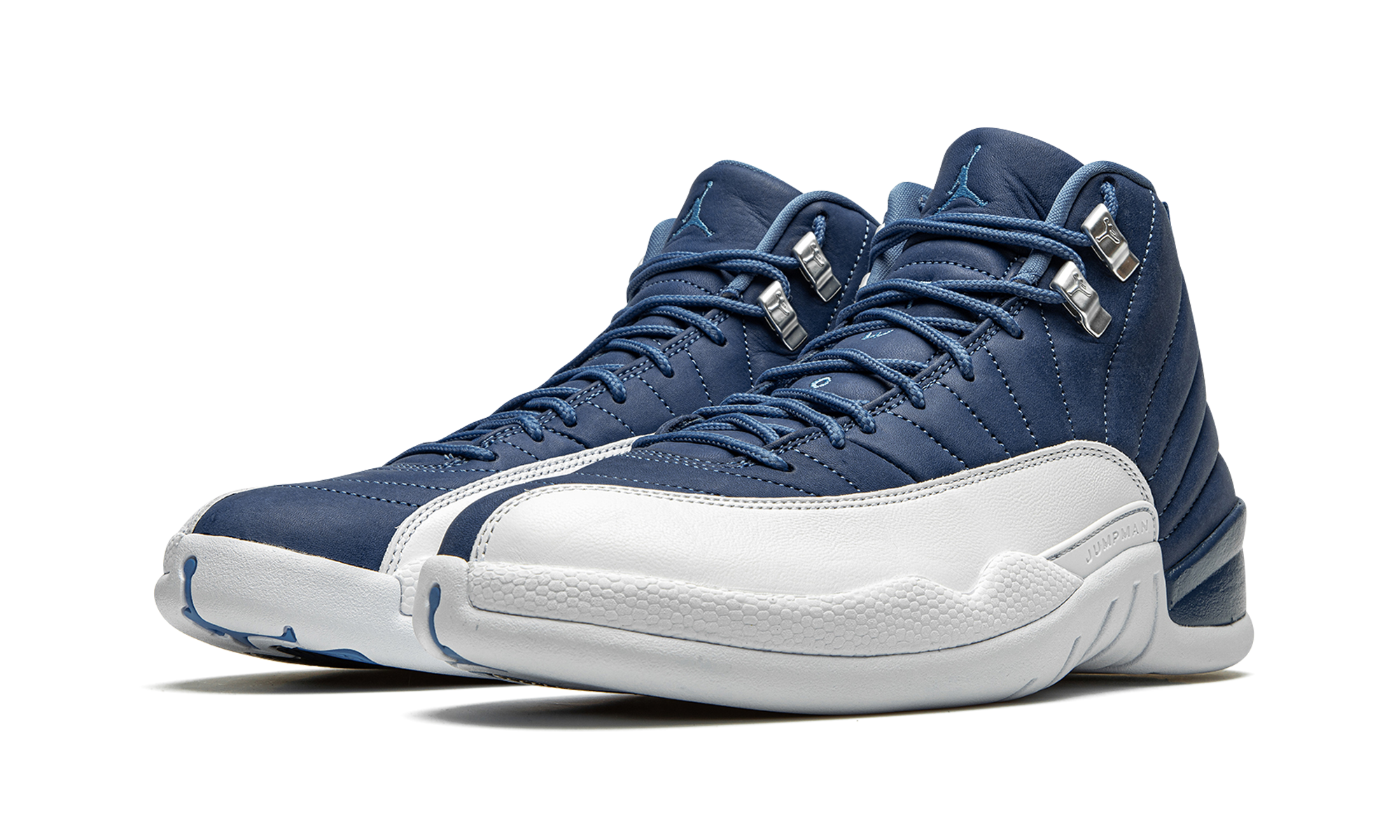 jordan 12 retro indigo+130690-404+diagnol left view