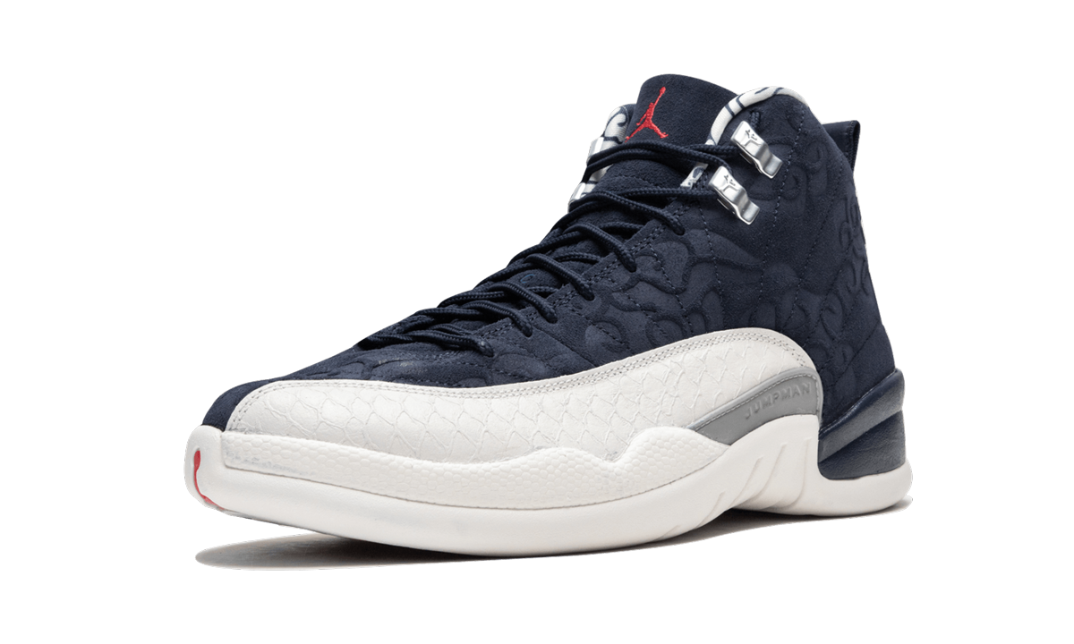 jordan 12 retro international flight+BV8016-445+left diagnol single view