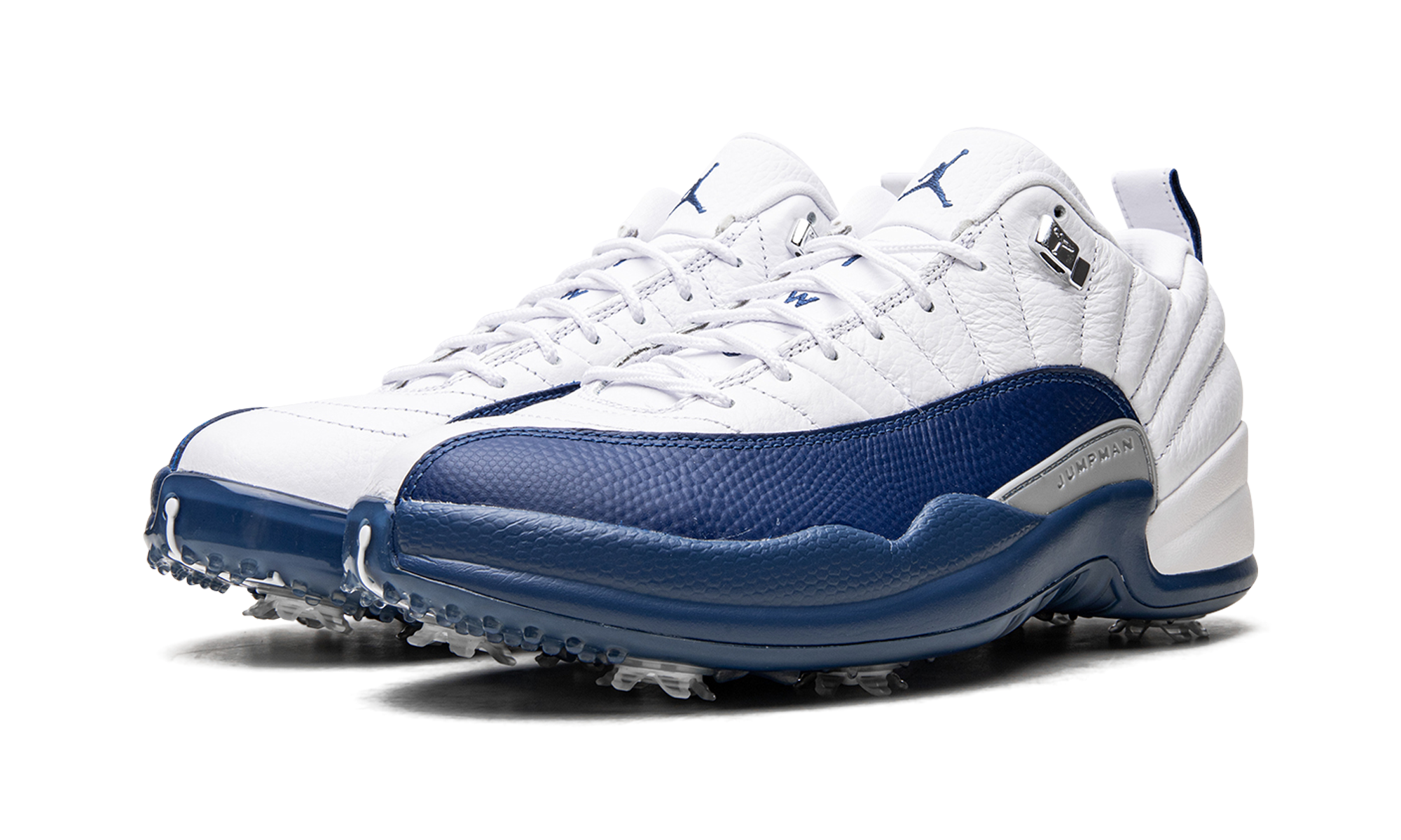 jordan 12 retro low golf french blue+DH4120-101+diagnol left view