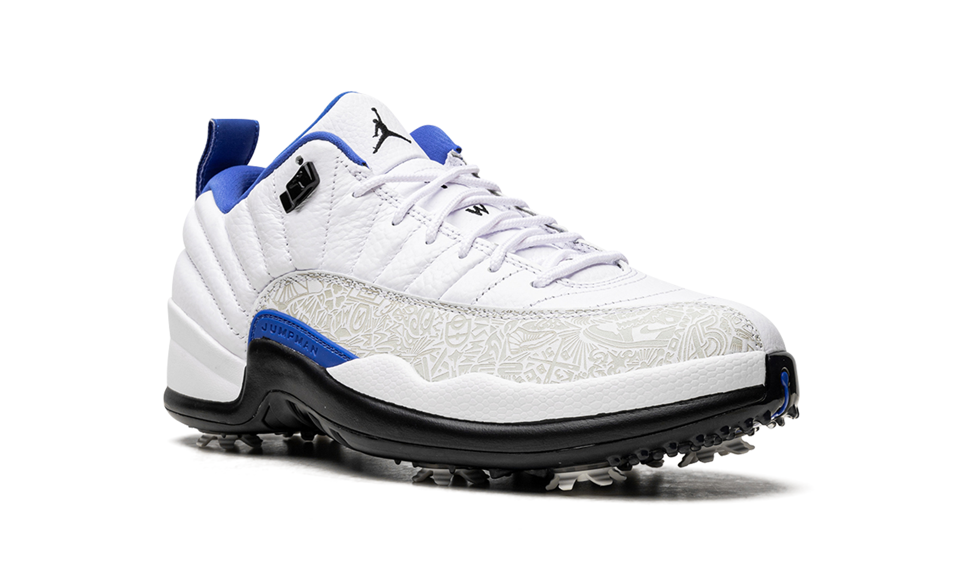 jordan 12 retro low golf nrg p22 laser game royal+DM9015-105+diagnol right view