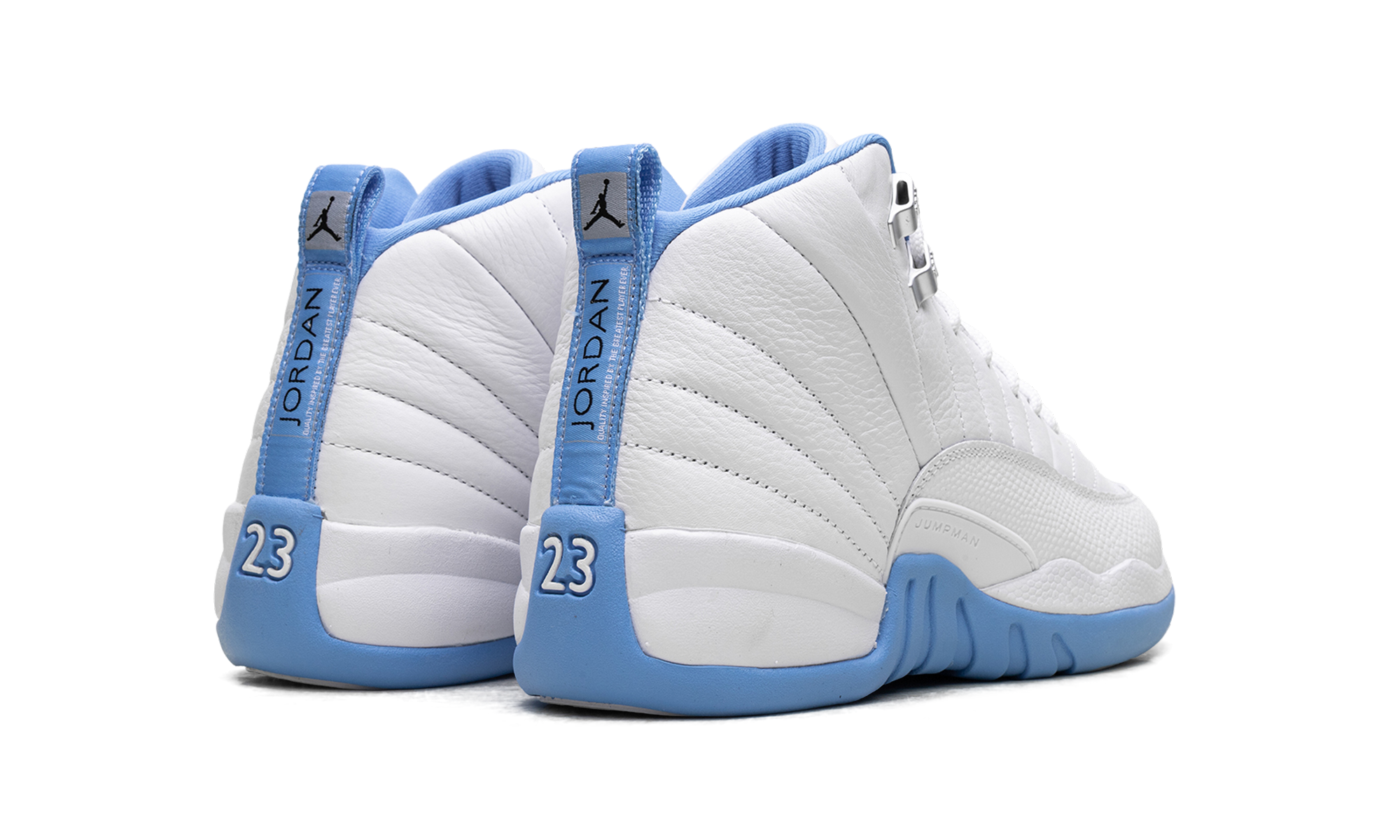 jordan 12 retro melo gs+153265-112+diagnol right behind view
