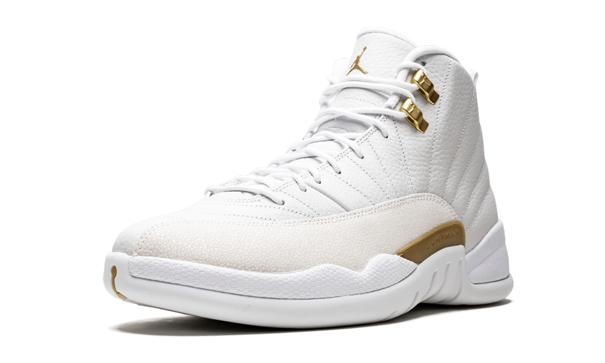 jordan 12 retro ovo white+873864-102+left diagnol single view