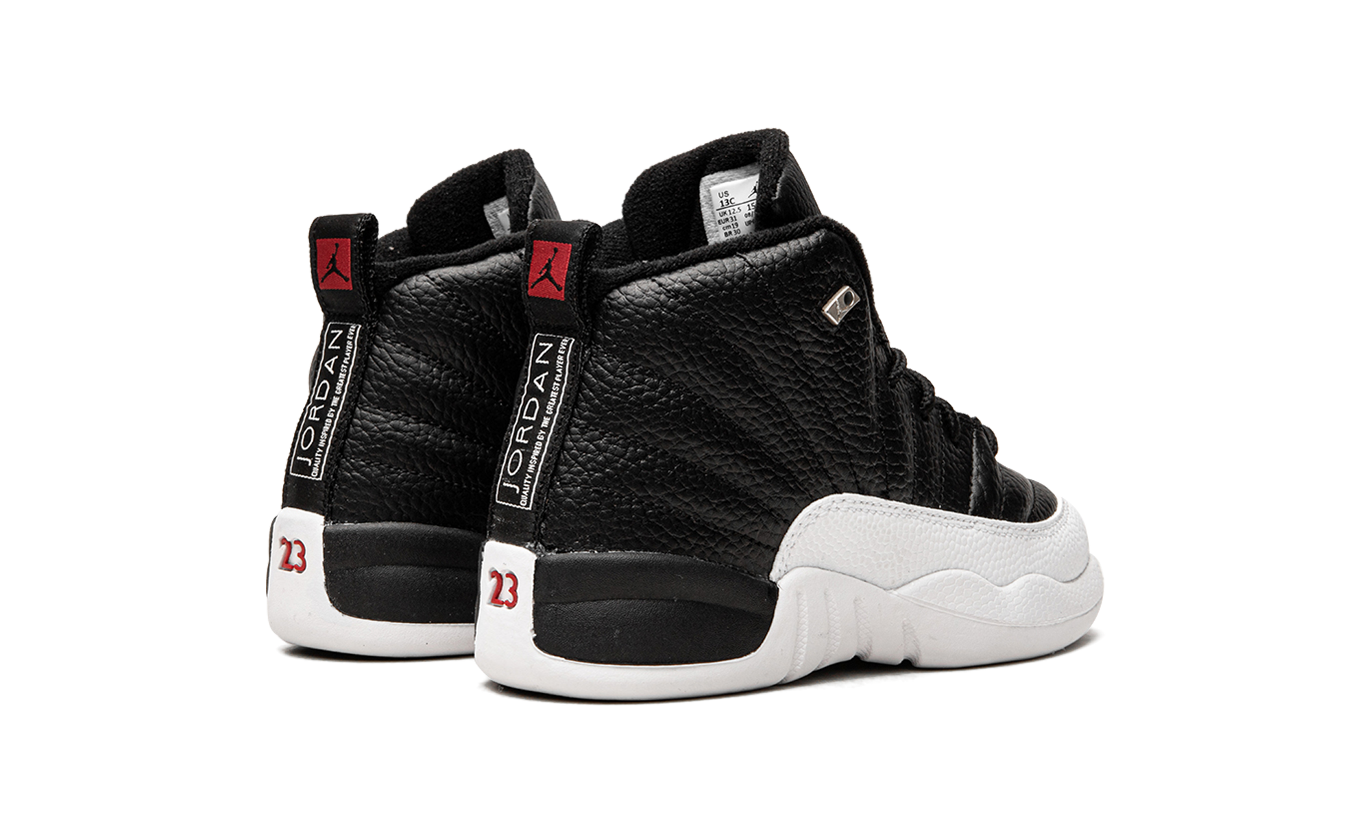 jordan 12 retro playoffs 2022 ps+151186-006+diagnol right behind view