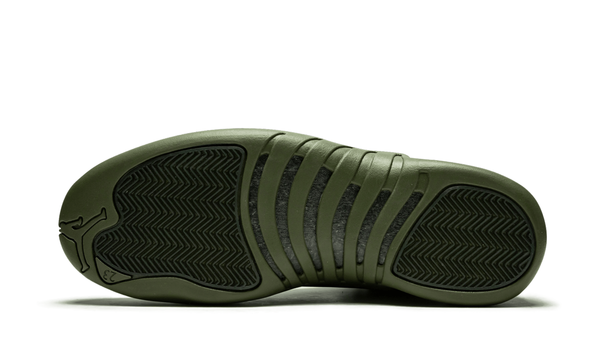 jordan 12 retro psny olive+AA1233-200+bottom view